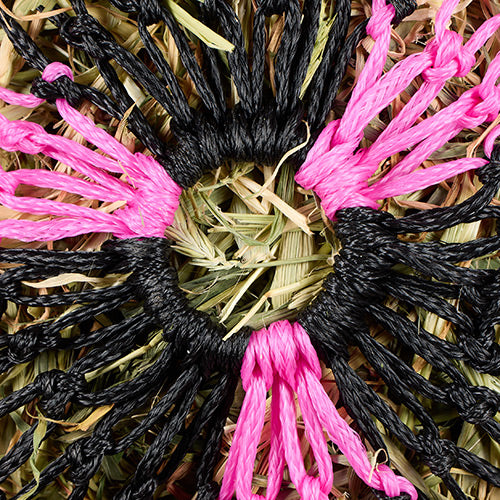 Bainbridge - Hay Net Slow Feeder - Black/Pink net opening