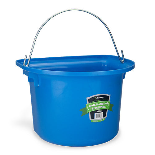 Bainbridge - Rail Hanging Feed Bucket 12 Litre - Blue