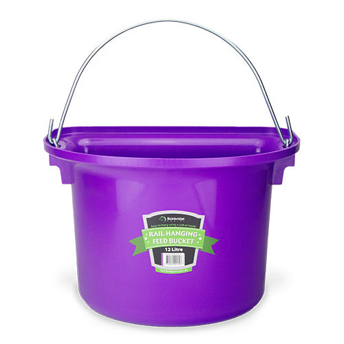 Bainbridge - Rail Hanging Feed Bucket 12 Litre - Purple