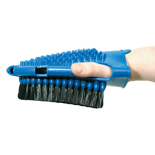Bainbridge - Groom and Scrub Mitt - on a hand