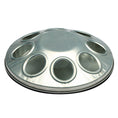 Load image into Gallery viewer, Bainbridge - Galvanised Chick Feeder - 8 Hole - angle view
