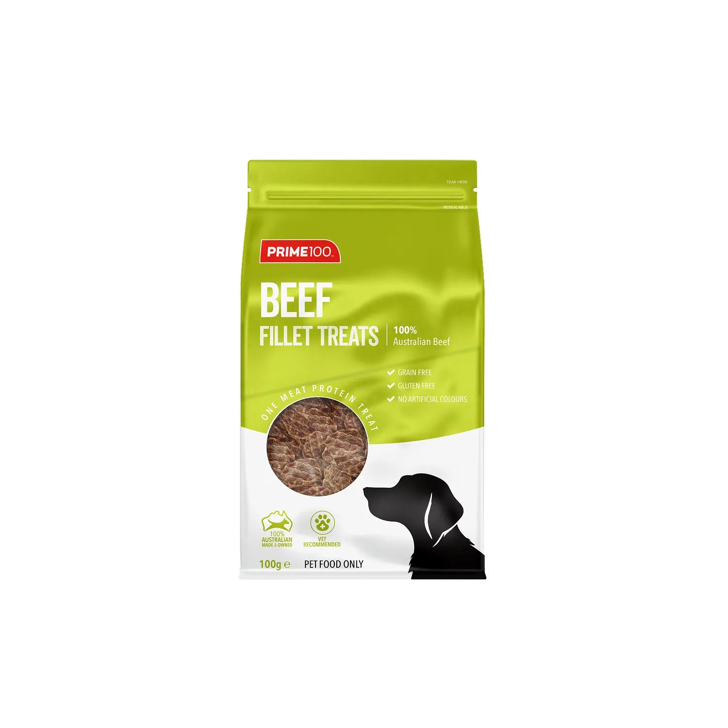 Prime100 Beef Fillet Treats 100g