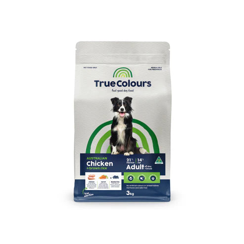 True Colours Chicken And Brown Rice Adult Dog Food