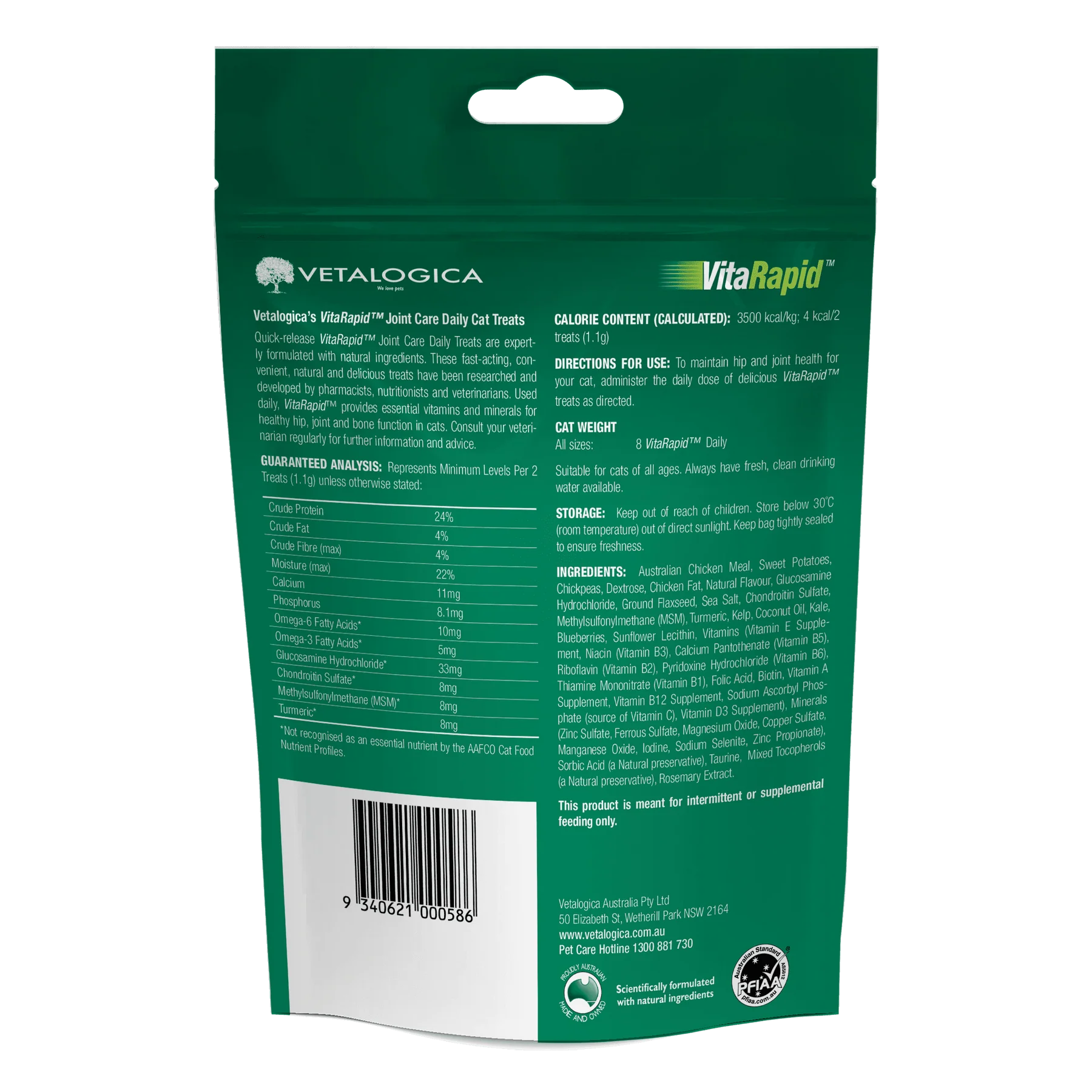 VitaRapid® Joint Care Daily Treats For Cats 100g