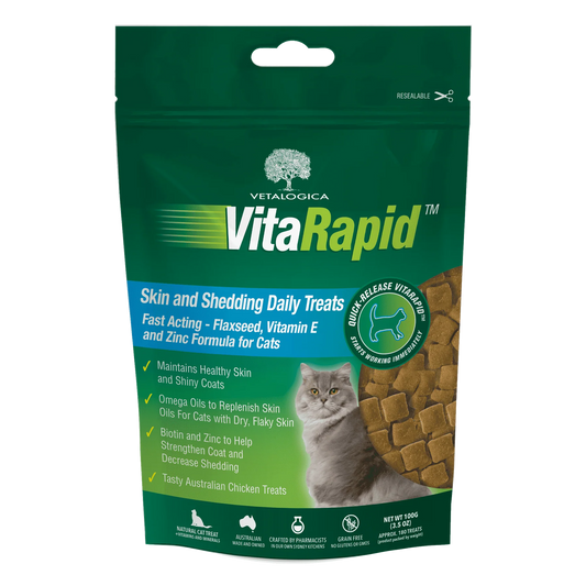 VitaRapid Skin and Shedding Cat Treats 100g