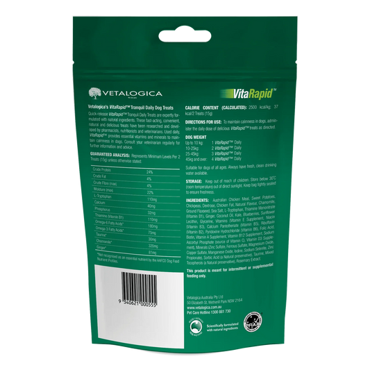 VitaRapid® Tranquil Daily Treats For Dogs 210g
