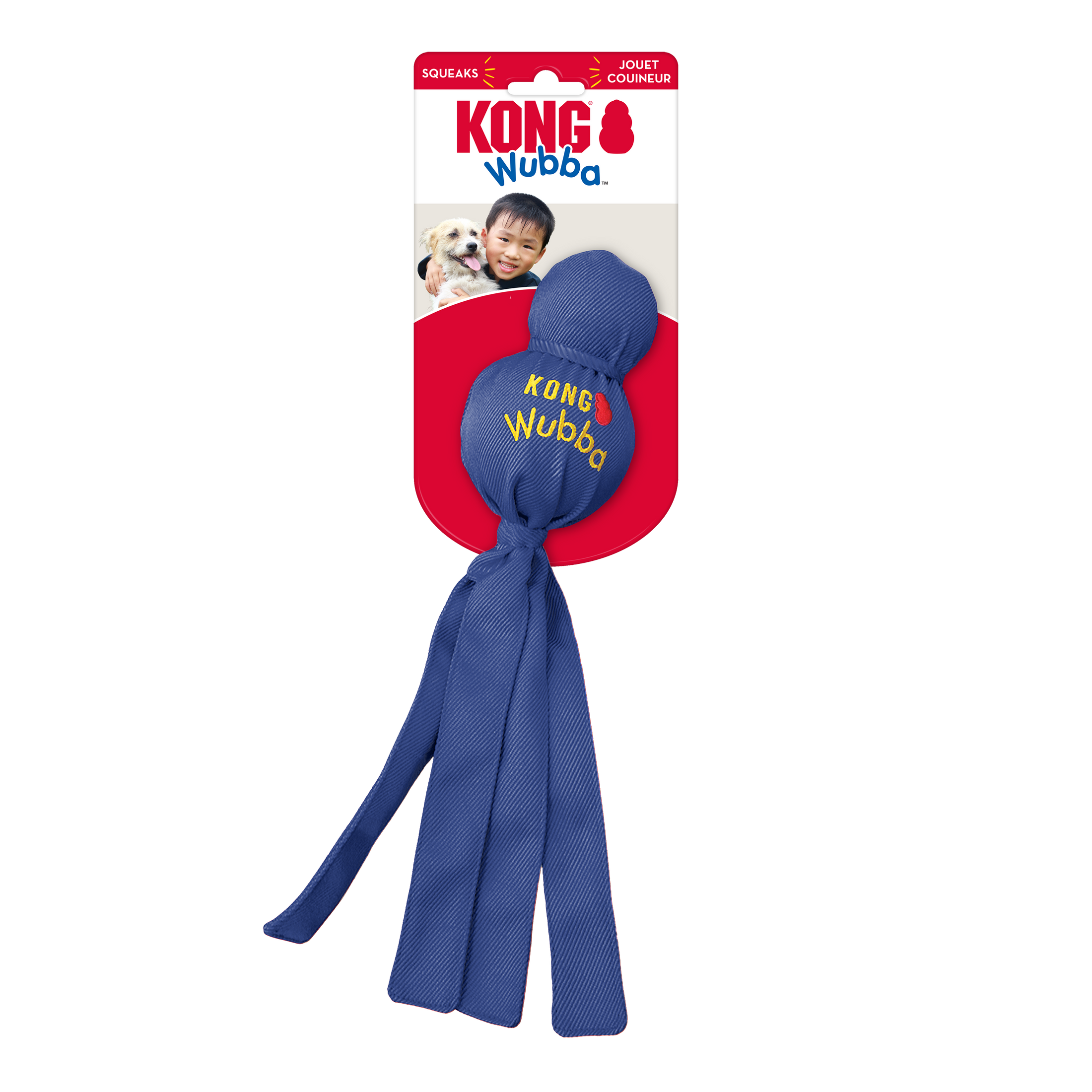 Kong Wubba Interactive Tug with squeaker