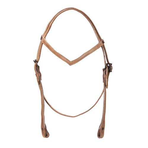 Texas-Tack Vee Brow Headstall