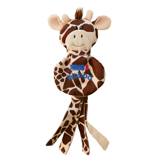 Kong Wubba No Stuff Durable Giraffe Tug with squeaker