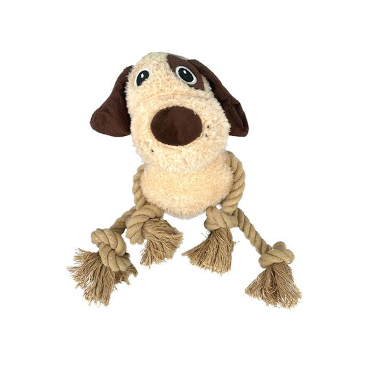 Snuggle Friends Desmond Dog with rope