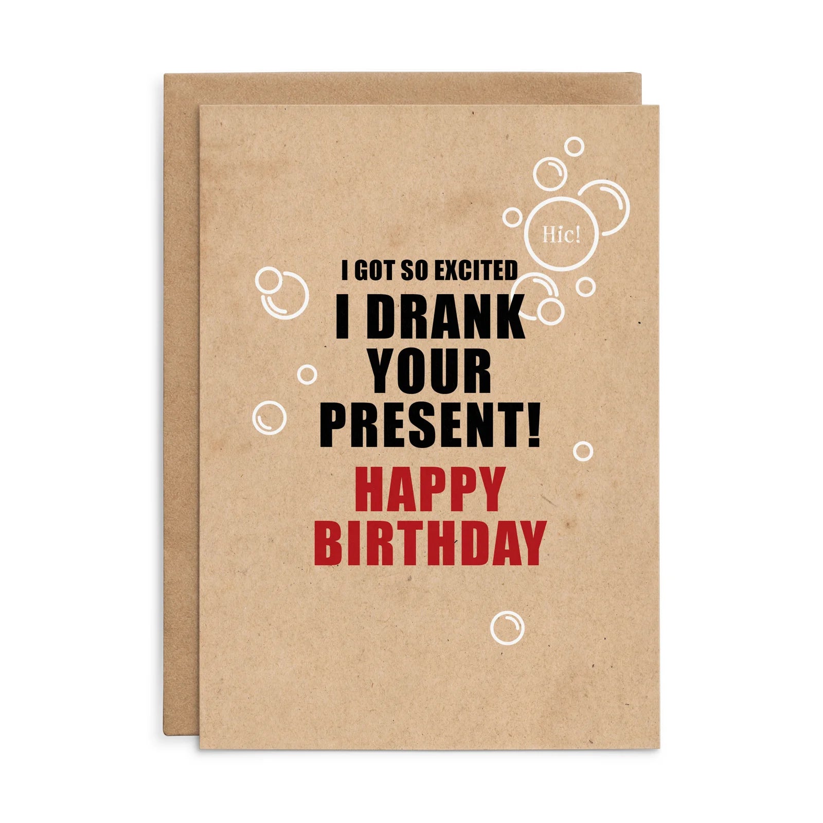 Defamations - I got so excited - funny birthday card