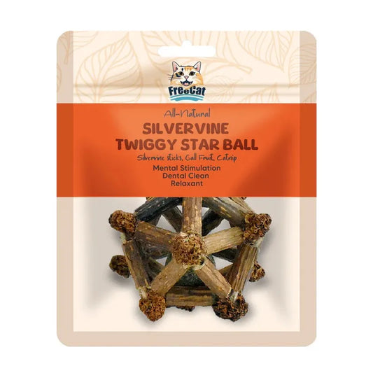 Freecat All-Natural Silvervine Twiggy Star Ball