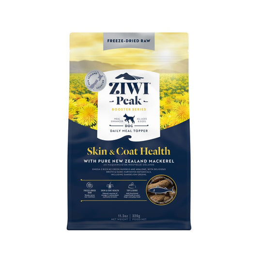 Ziwi Peak Freeze Dried Dog 320g Booster Skin & Coat Mackerel