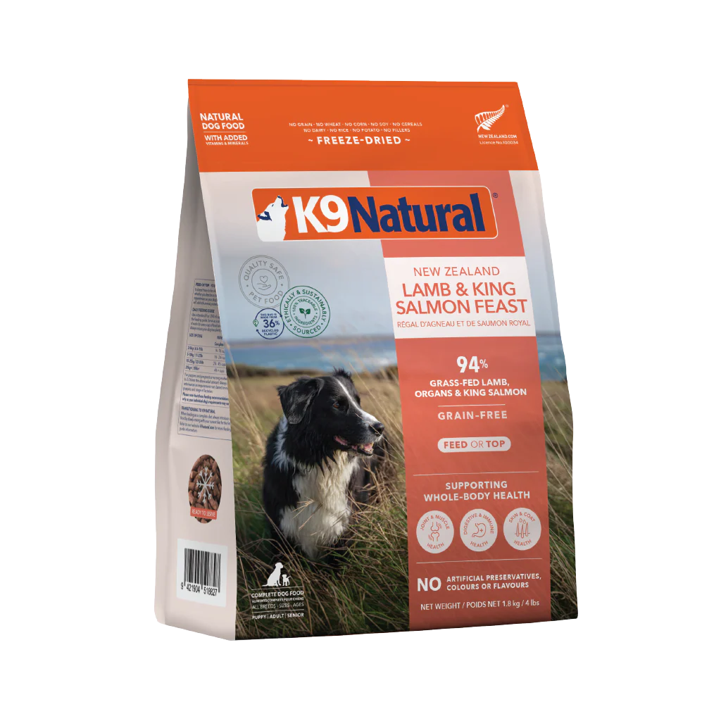 K9 Natural - Lamb & King Salmon Feast Freeze-Dried Dog Food