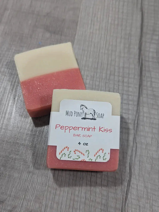 Mud Pony Soap Peppermint Kiss Bar Soap