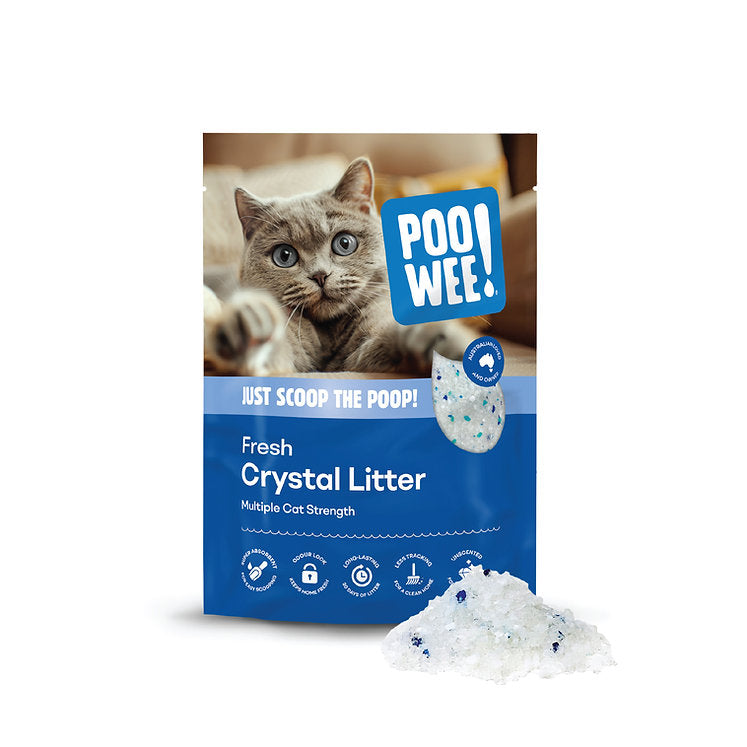 POOWEE Cat Litter Fresh Silica Crystal Litter