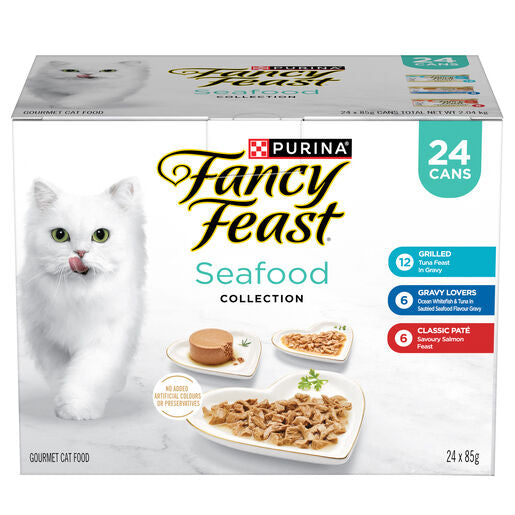 Fancy Feast Grilled Seafood Collection Variety Pack 24x85g