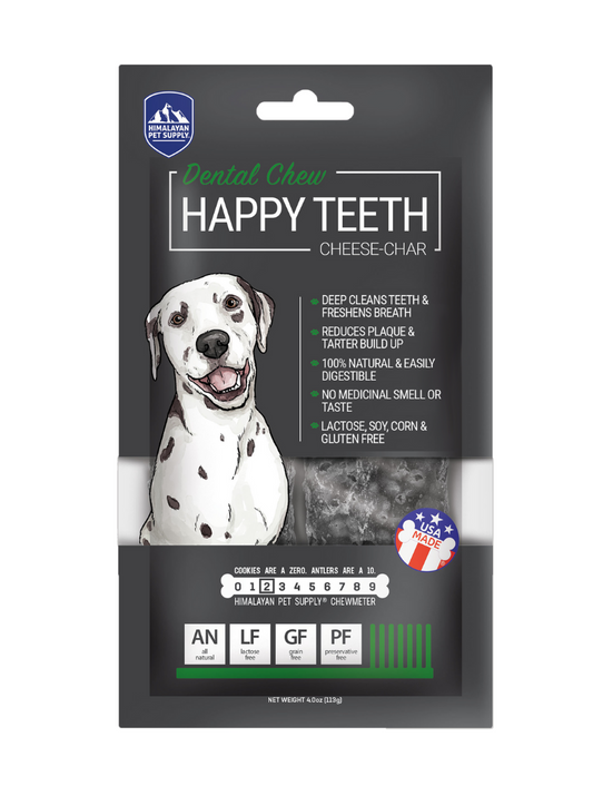 Himalayan Dog Chew Happy Teeth Cheese-Charcoal