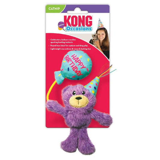 KONG Birthday Teddy Catnip Toy