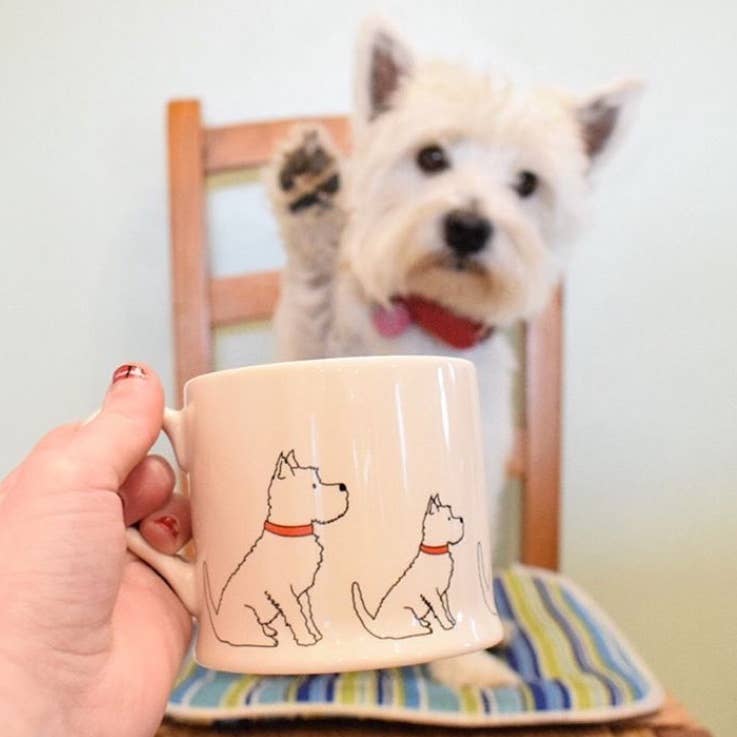 Mischievous Mutts Dog Mug - Westie