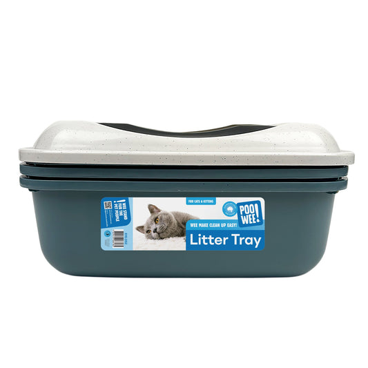 PooWee 4 Piece Cat Litter Tray with Sieve