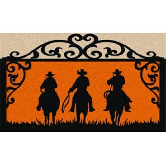 Coir Door Mat - Cowboys on the Move