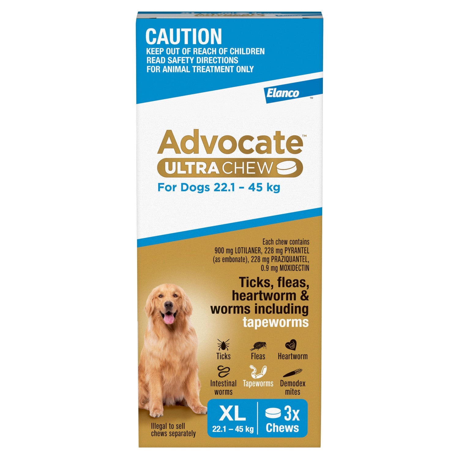 advocate-ultra-chew-extra-large-breed-22-1-45kg-dog-flea-tick-worming - gallery_0