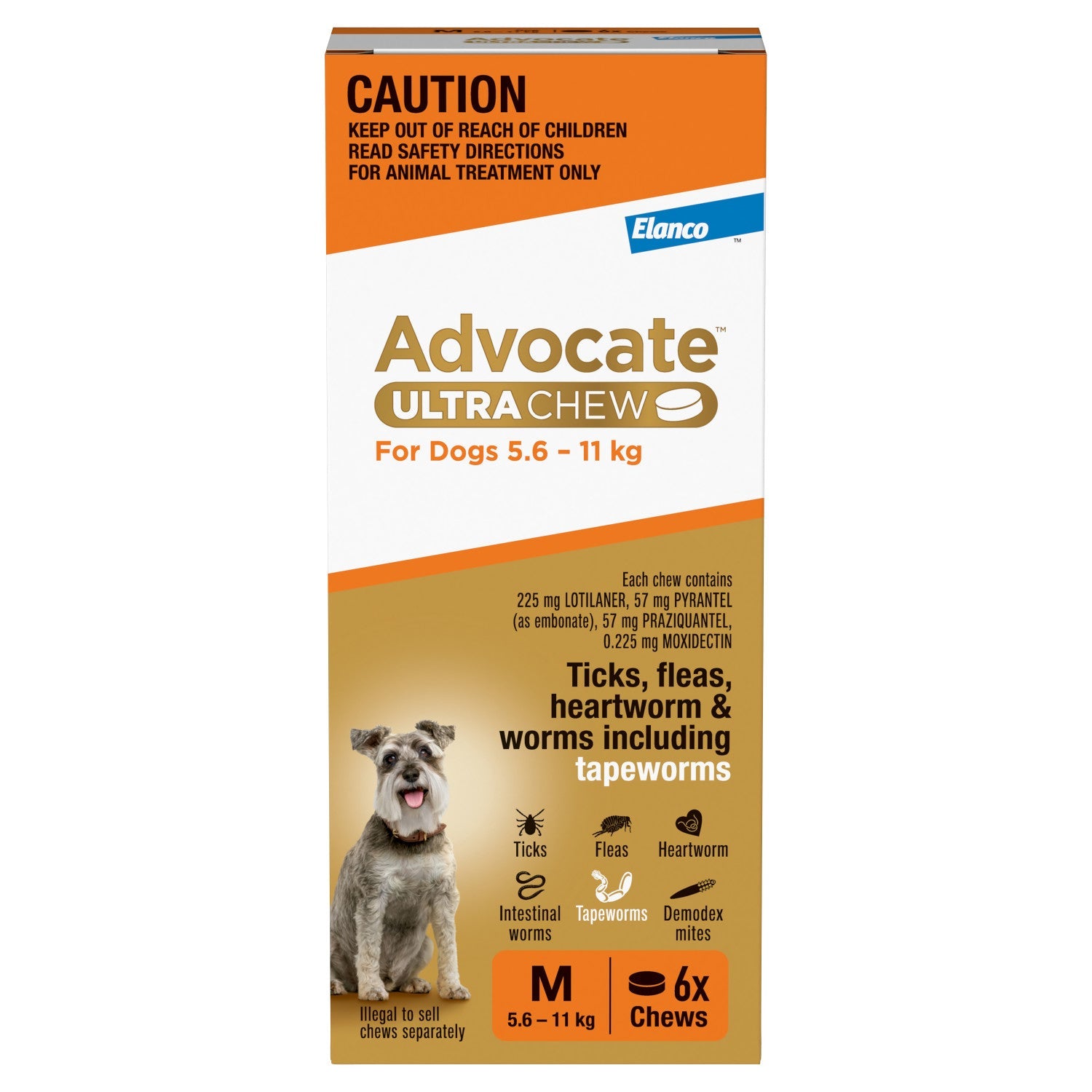 advocate-ultra-chew-medium-breed-5-6-11kg-dog-flea-tick-worming - gallery_1