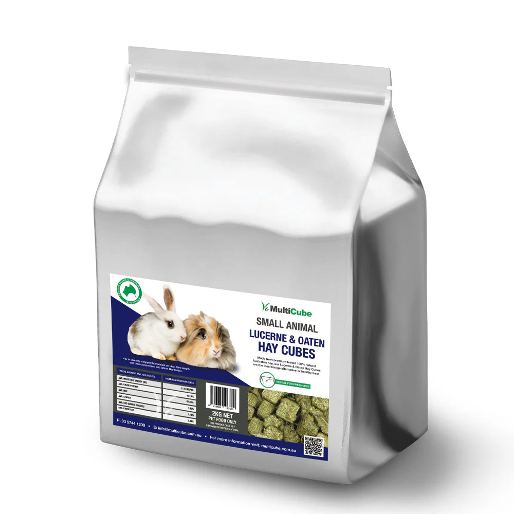 MultiCube - Small Animal Lucerne and Oaten Hay Cubes 2kg
