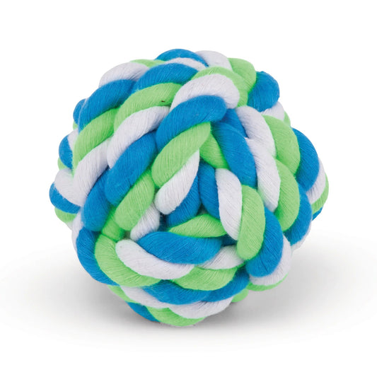 Twisted Rope Knot Ball Dog Toy Small