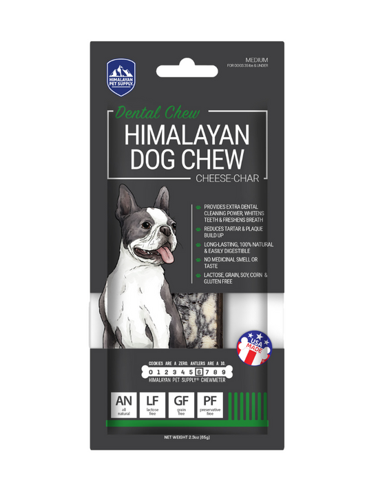 Himalayan Dog Chew Happy Teeth Cheese-Char