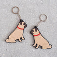 Load image into Gallery viewer, Keyring - Pug
