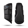 Load image into Gallery viewer, Equi-Guard - 3D Mesh Brushing Boots - pair of black boots standing upright
