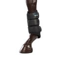 Load image into Gallery viewer, Equi-Guard - 3D Mesh Brushing Boots - boot fitted on a horse's leg, side view

