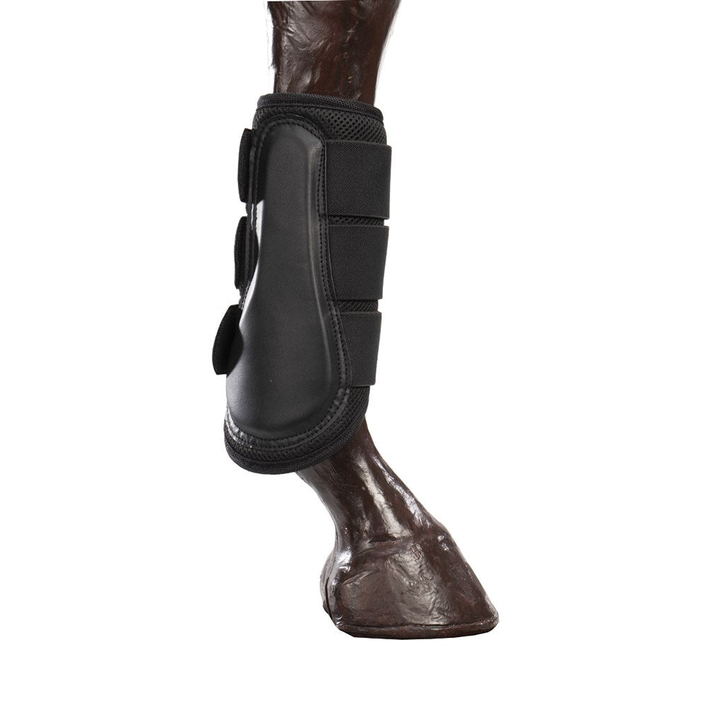 Equi-Guard - 3D Mesh Brushing Boots - boot fitted on a horse's leg, rear view