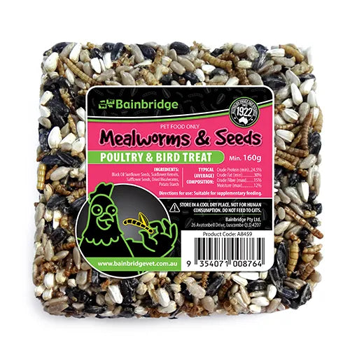 Bainbridge Treat Block - Mealworms and Seeds