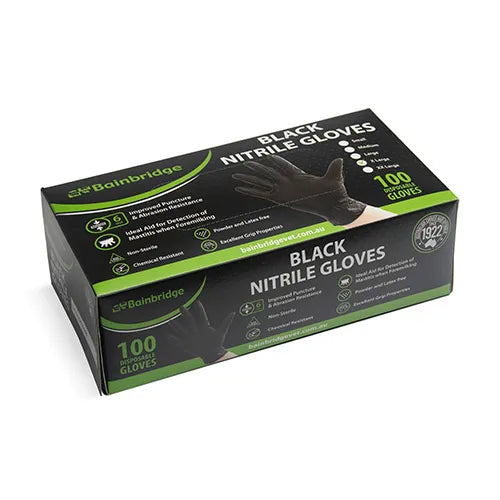 Black Nitrile Gloves