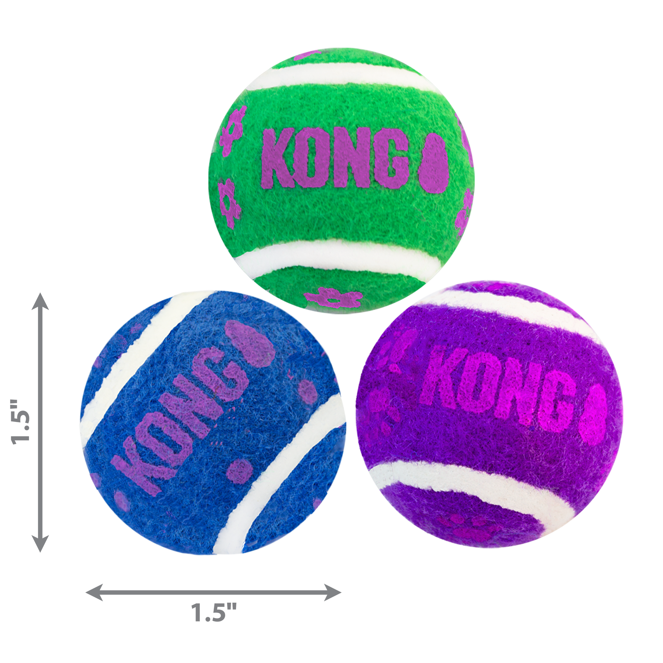 Kong Cat Tennis Balls with Bell