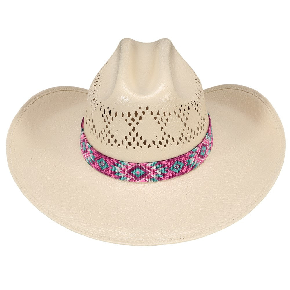 fort-worth-beaded-hat-band-pink-aztec - gallery_2