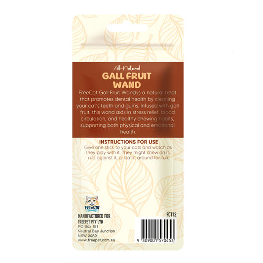 Freecat All-Natural Gall Fruit Wand 6pcs