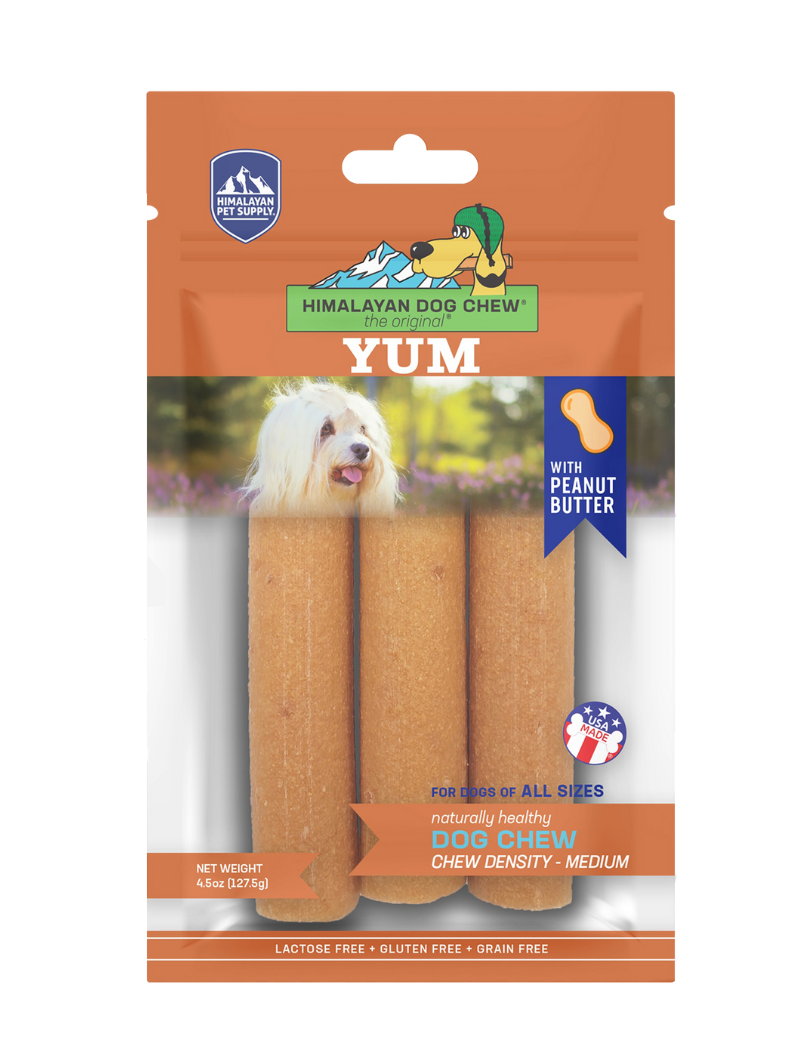 Himalayan Dog Chew Yum Peanut Butter 3pk