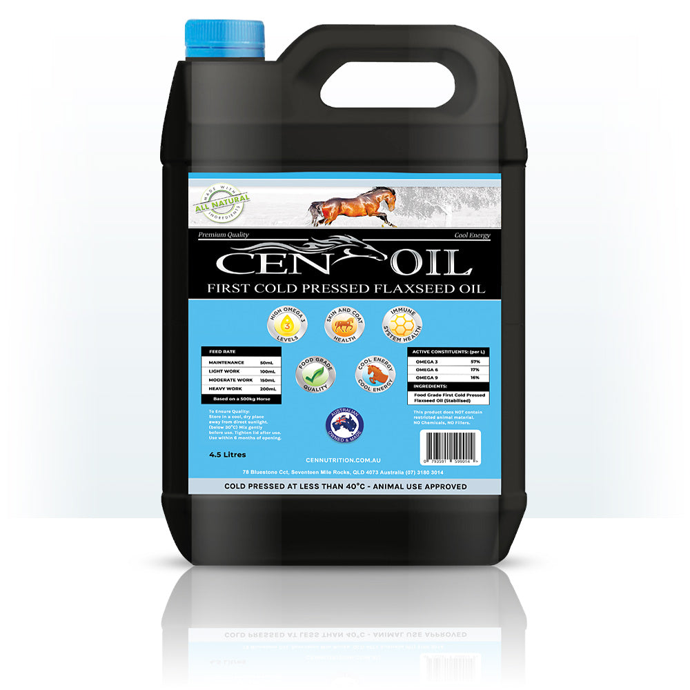 CEN Oil – First Cold Pressed Flaxseed Oil For Horses