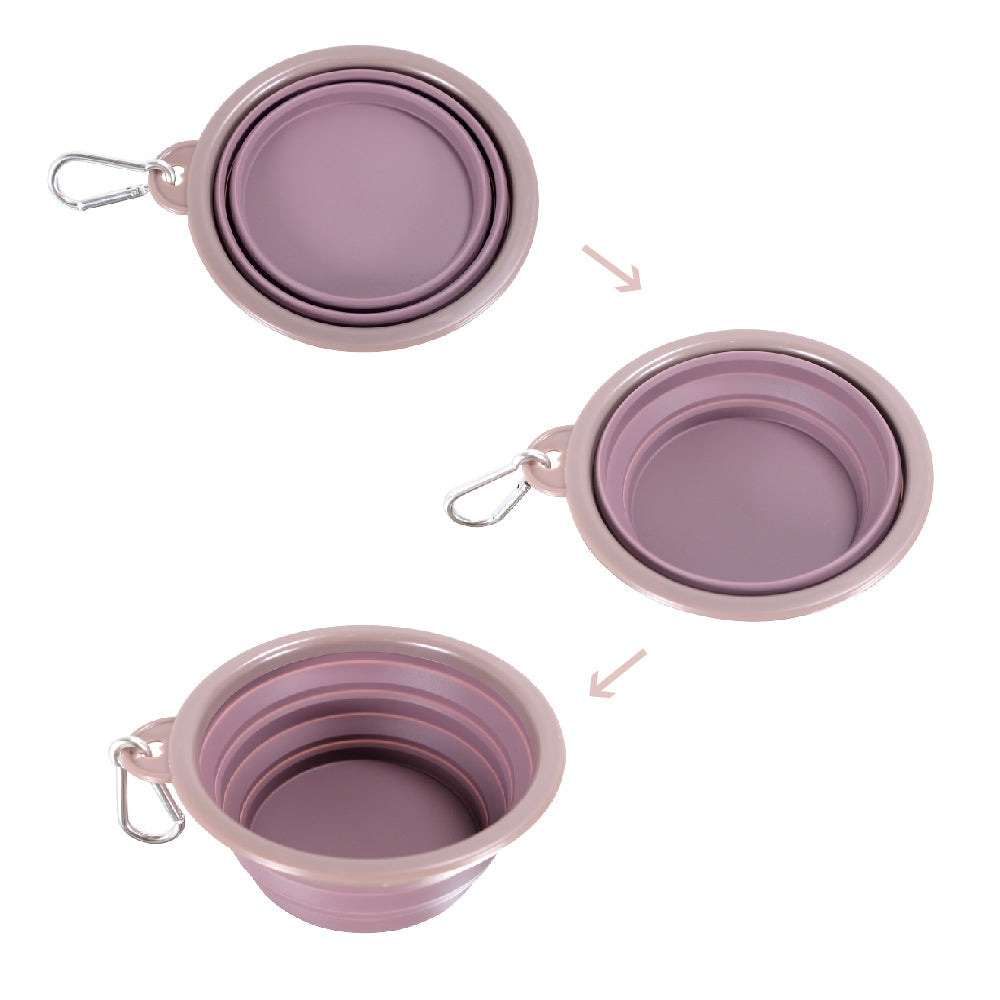 Ibiyaya - Quick Bite Collapsible Travel Bowl - Brown