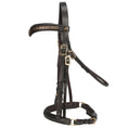 Load image into Gallery viewer, Jeremy & Lord - "V" Dressage Bridle - side view showing cavesson crank noseband
