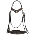 Load image into Gallery viewer, Jeremy & Lord - "V" Dressage Bridle - front view showing V browband
