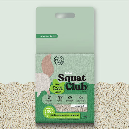 Kazoo - Squat Club Plant Powered Flushable Cat Litter
