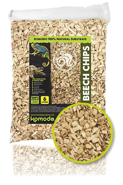Komodo Coarse Beech Chips Natural Substrate