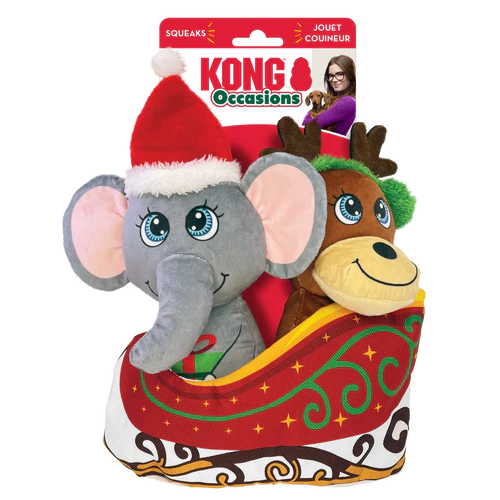 KONG Dog Toys Holiday Occasions Sleigh