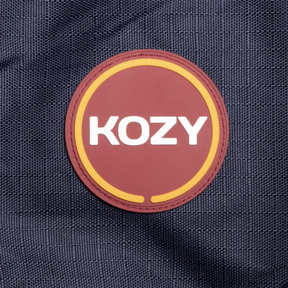 Kozy - 1200D Lite Rainsheet Combo - Navy/Orange - Kozy logo patch