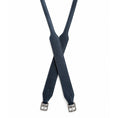 Load image into Gallery viewer, Lumiere Stirrup Leathers Jumping Stability (Standard 140cm) - pair of black leathers crossed
